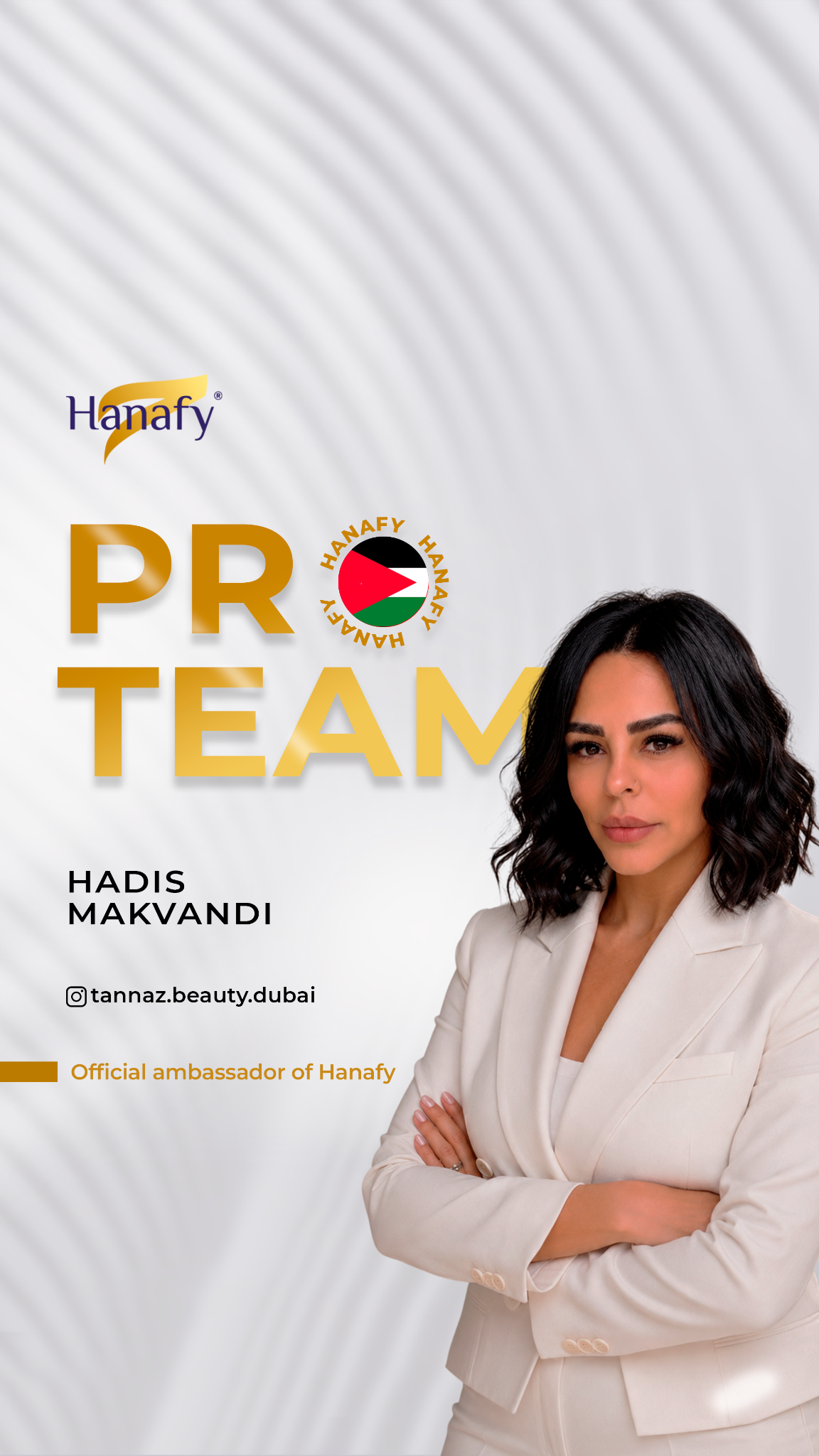 Hadis Makvandi Hanafy Official Ambassador UAE Pro Team